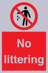No littering